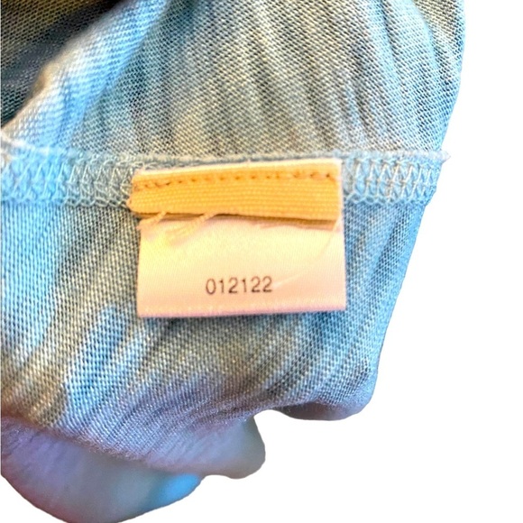 SOFT SURROUNDINGS Lace Accent Henley Half Button Maxi Dress sz XS - Picture 5 of 5